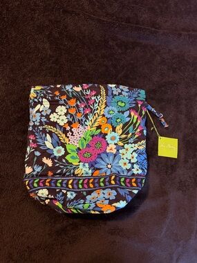 Vera Bradley Floral Drawstring Cosmetic Pouch - Ditty Bag